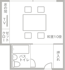 本館2階和室の間取り